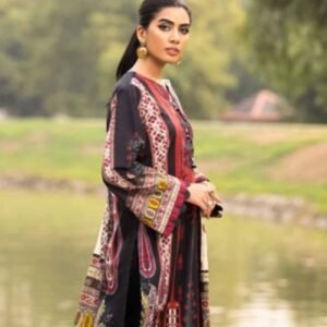 2PC Digital Printed Cambric Shirt With Lawn Dupatta TCN-12016 B