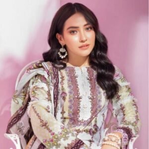 2PC Unstitched Digital Printed Lawn Shirt With Lawn Dupatta TL-336 B