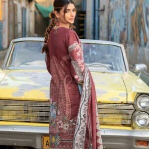 2PC Unstitched Digital Printed Lawn Shirt With Lawn Dupatta TL-341 B