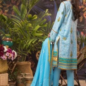 2PC Unstitched Printed Lawn Shirt With Printed Lawn Dupatta TL-331
