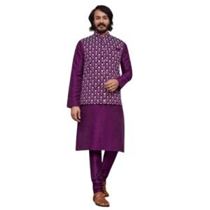 VENMER MIRROR COTI SILK KURTA 17